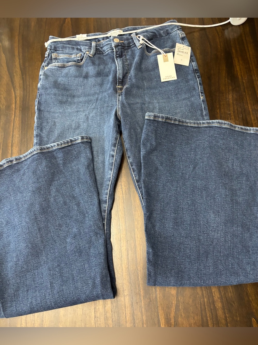 Good American Indigo Flare Jeans NWT Size 14/32 High Rise